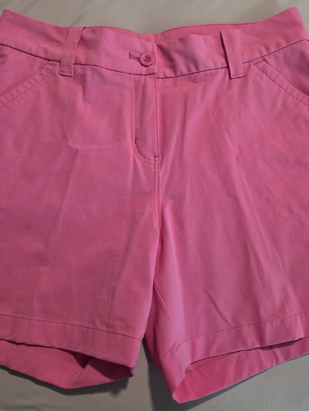 Vineyard Vines Bright Pink Cotton Blend Bermuda Shorts